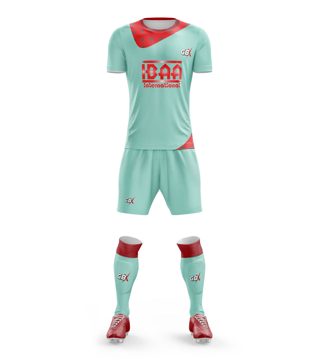 football kit blue red