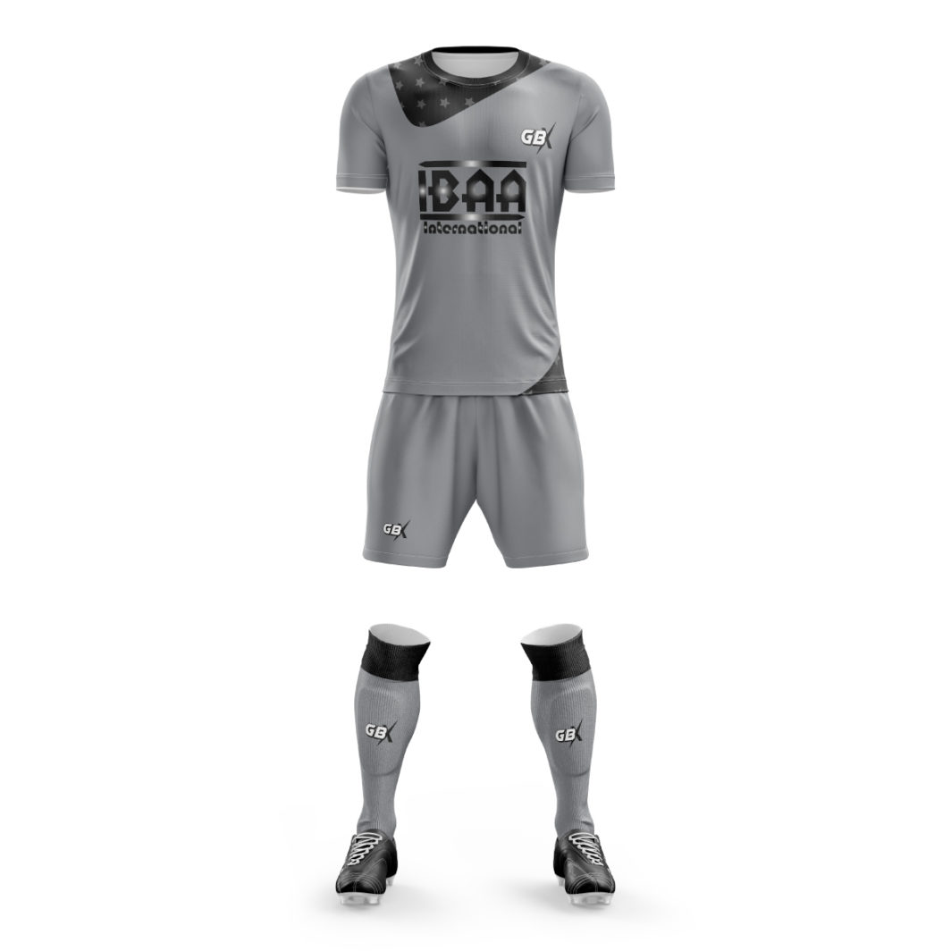 football kit grey black