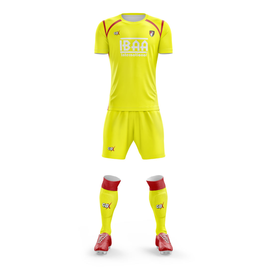 football kit yellow red