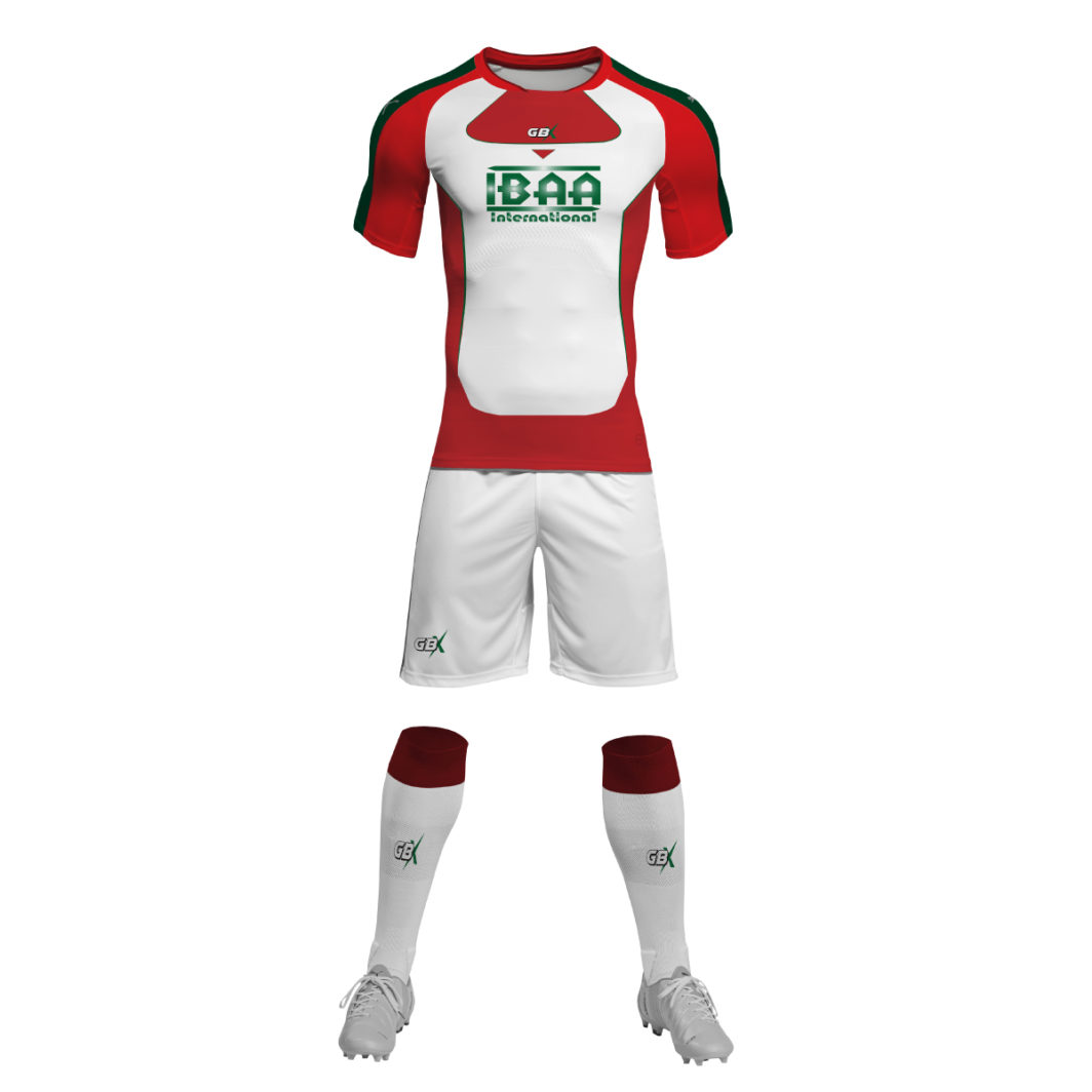 football kit white red