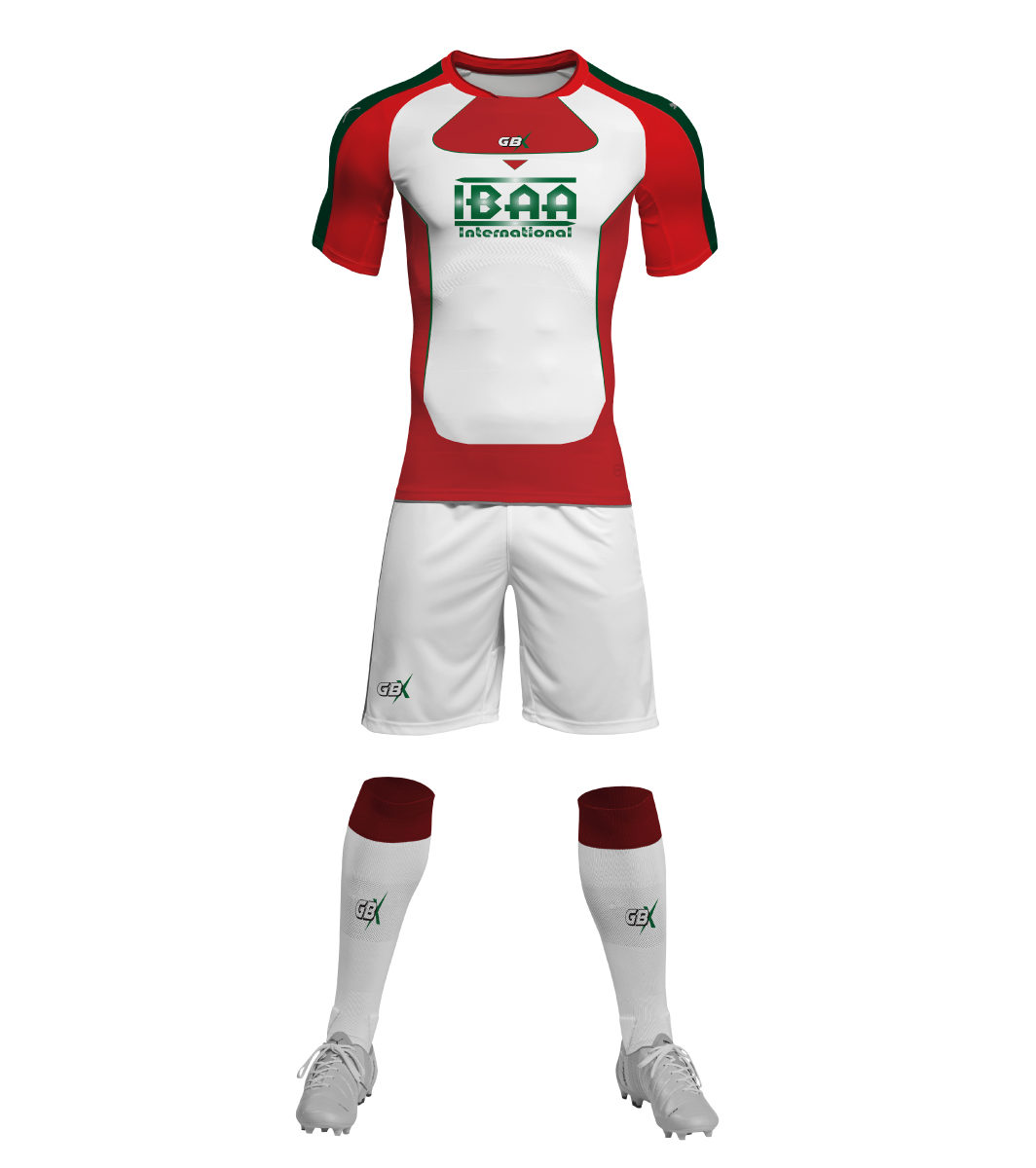 football kit white red