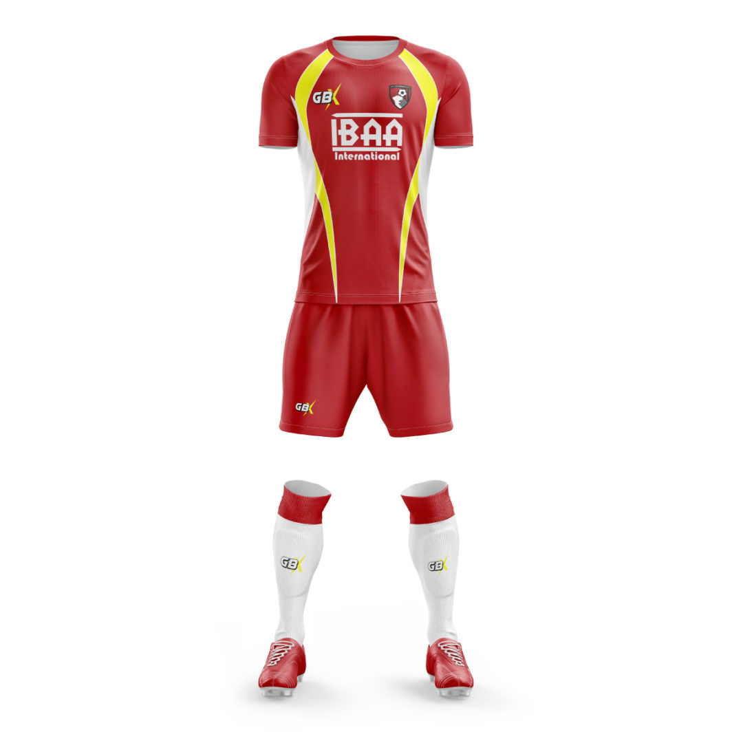 football kit red yellow