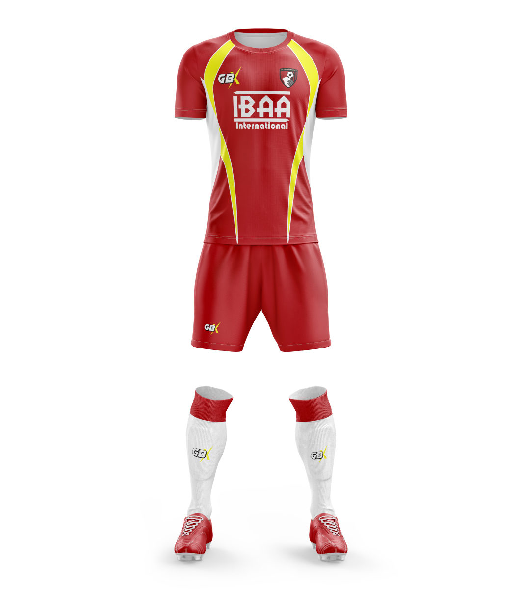 football kit red yellow