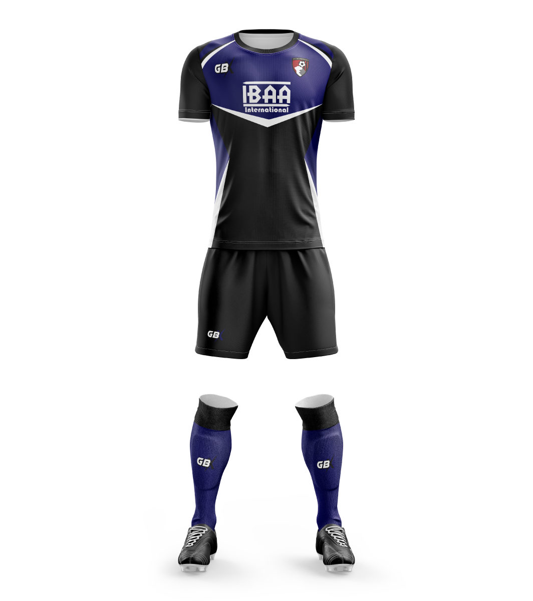 football kit black blue