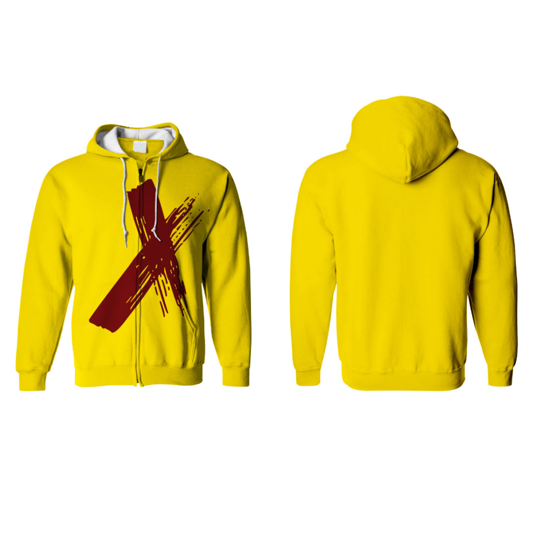 hoody jacket yellow