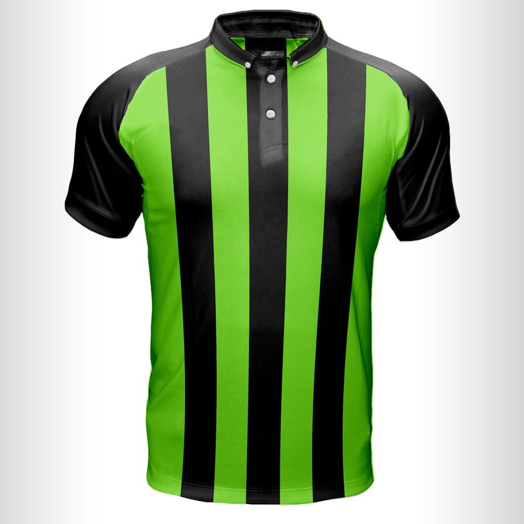 polo shirt green black