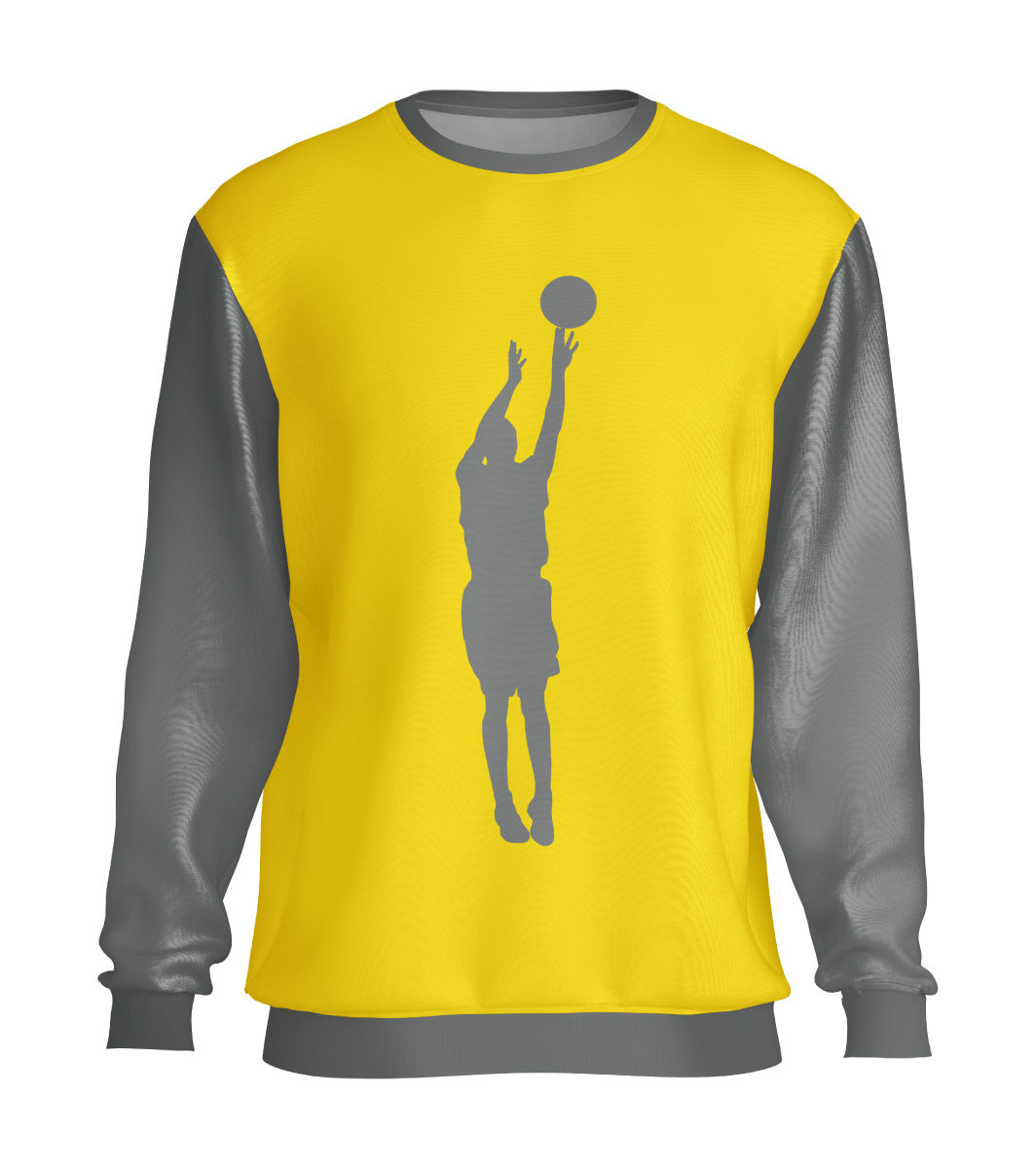 sweatshirt yellow grey