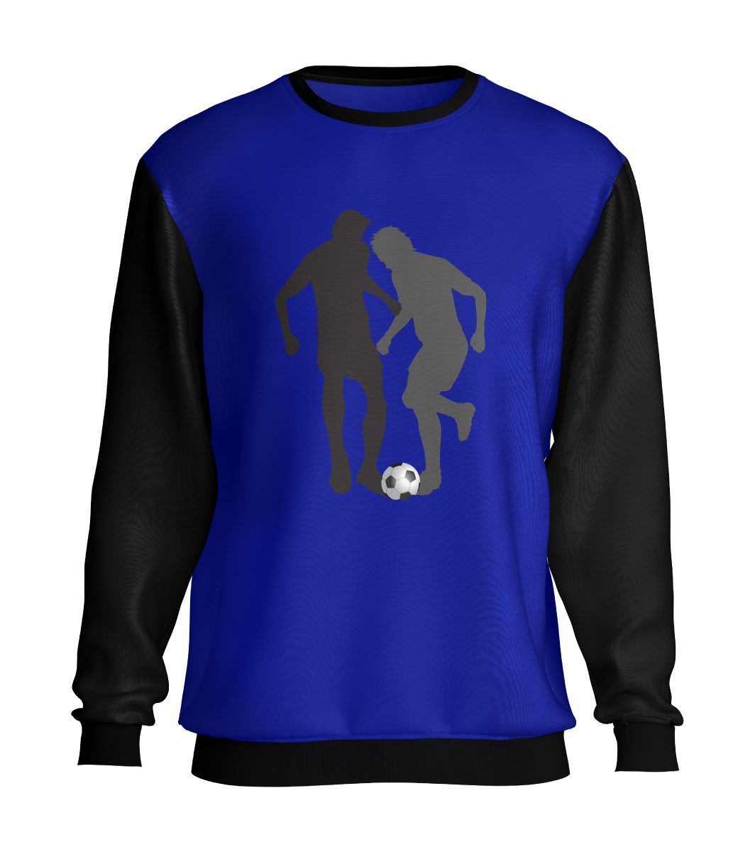 sweatshirt blue black