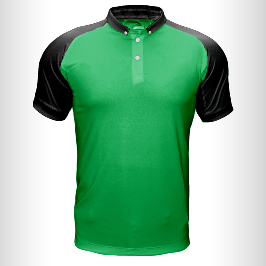 green polo shirt