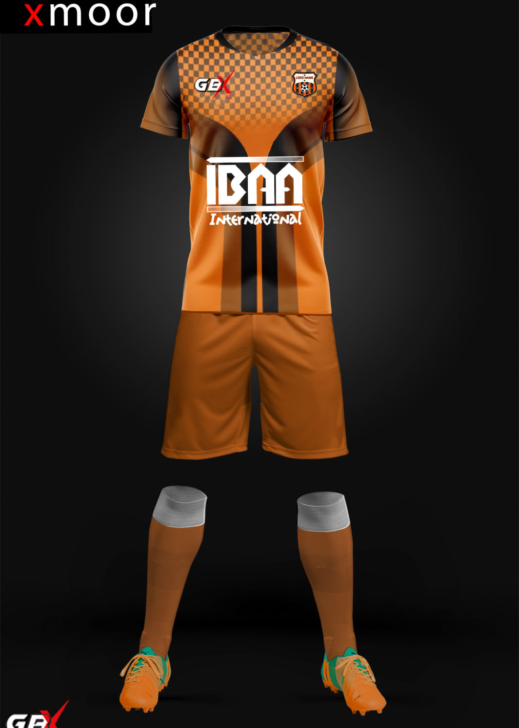 football kit orange black