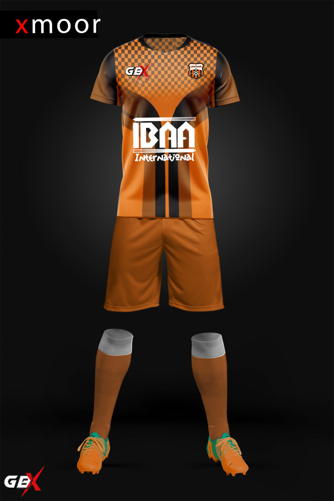 football kit orange black