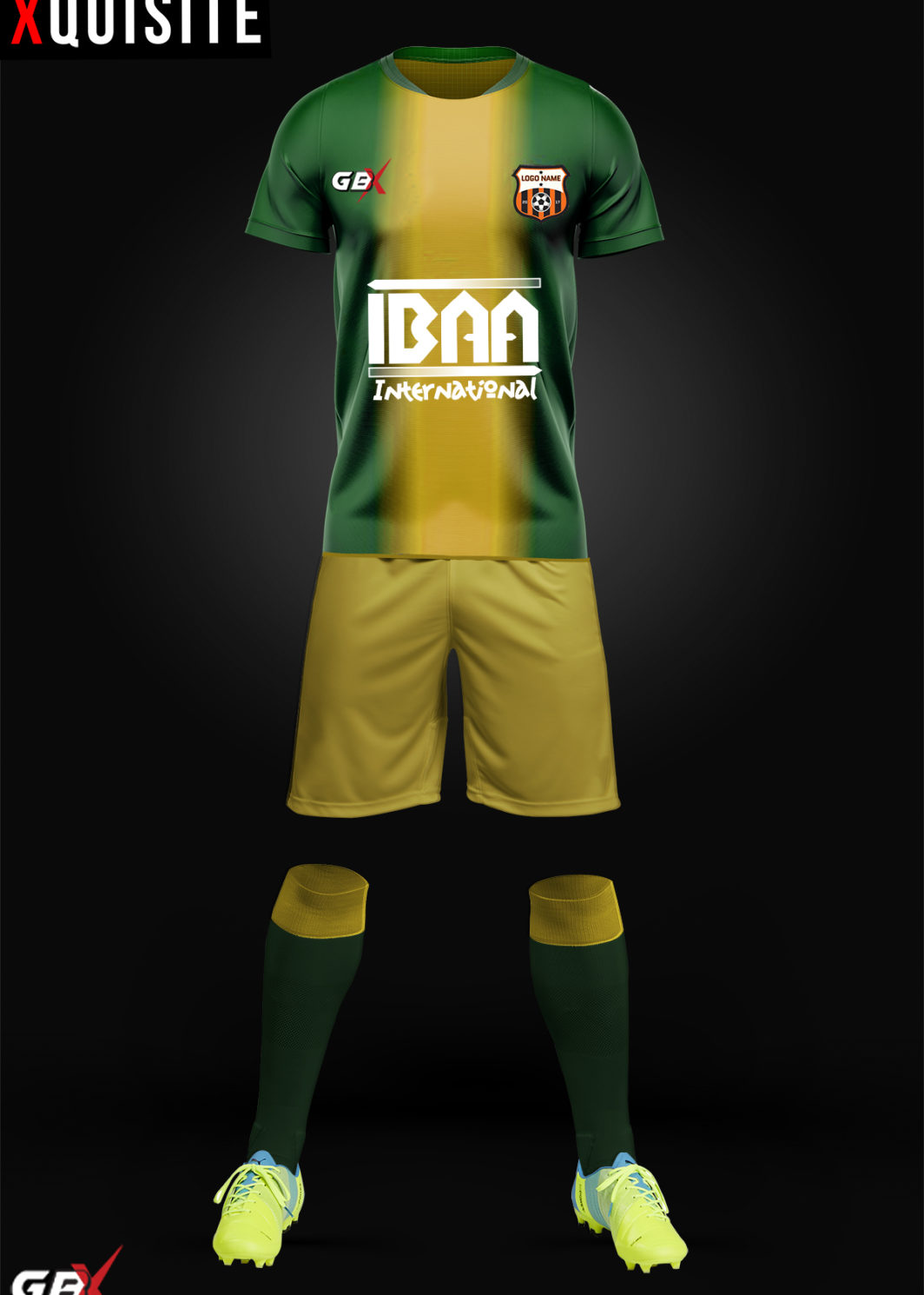 football kit green yellow