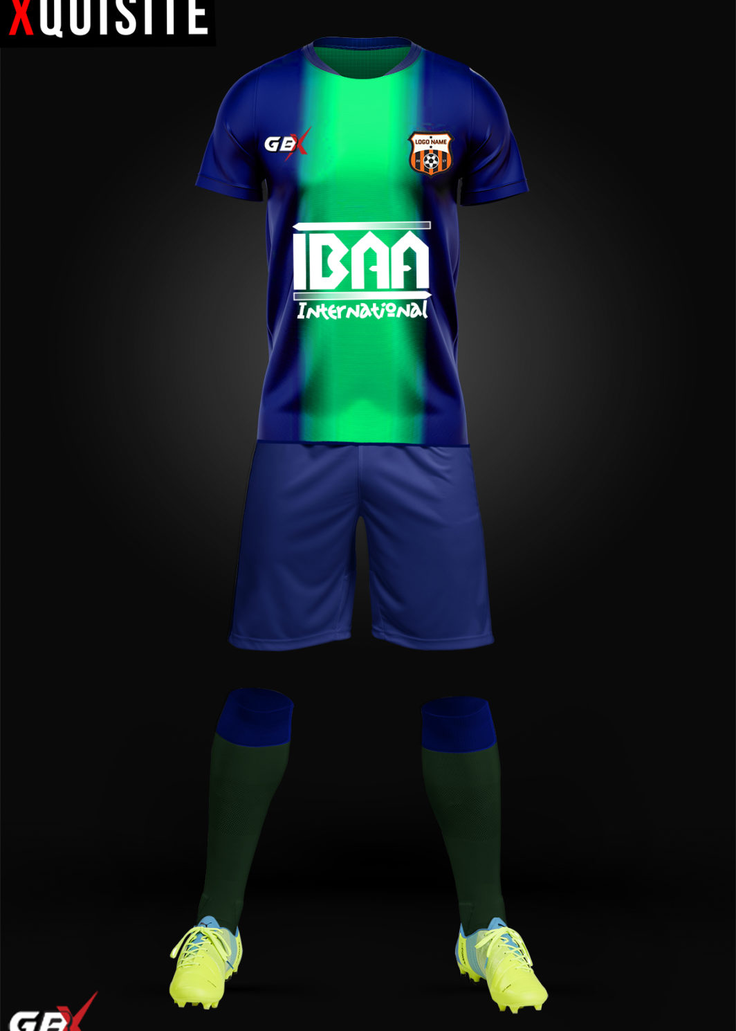 football kit Blue Green